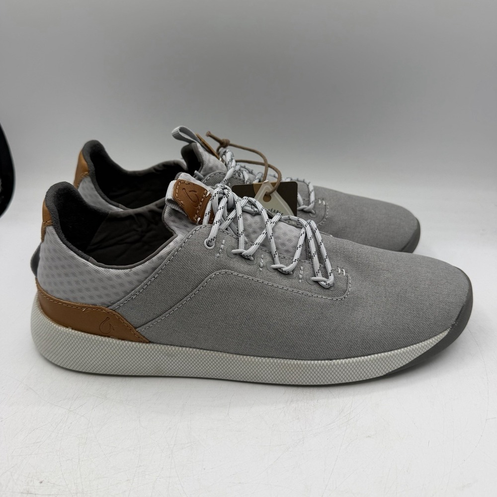OluKai Nanea Li Shoes Men Sz 11.5 Pale Grey/Vapor Casual Fashion Sneaker Palewai